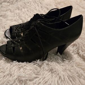 Fergalicious tie front heeled sandal